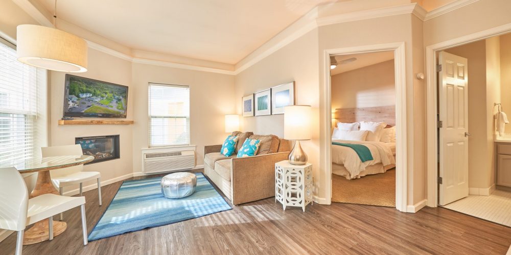 Our calming Spa Bungalows are ground floor units featuring a two-person soaking tub fed with mineral spring water, and a King-size pillow top bed.View Details